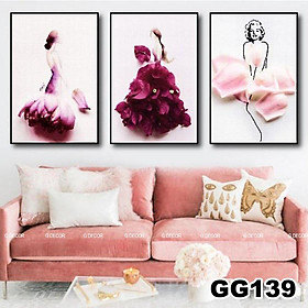 Mua Tranh treo tường canvas cô gái nghệ thuật trang trí nhà cửa  phòng khách  phòng ngủ  phòng ăn  spa phong cách hiện đại