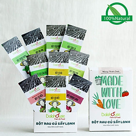 Combo ăn dặm bột rau củ sấy ép lạnh - Dalahouse 15 gói