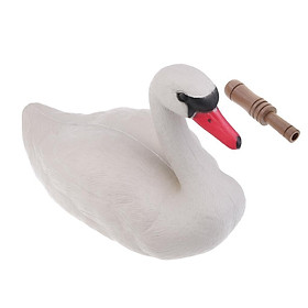 Floating Swan Decoys Goose Decoying Lawn Ornaments & Duck Call Whistle