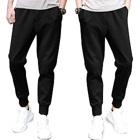 Quần thể thao nam jogger mã TT57 thể dục kiểu thun trơn bó ống Hàn Quốc đẹp ống dài