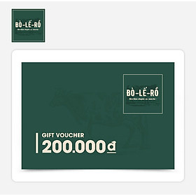 O Food - Phiếu Quà Tặng Bò Lế Rồ 200K