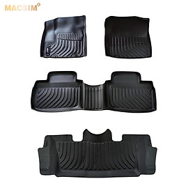 Thảm lót sàn xe ô tô Toyota Avanza 2022 Nhãn hiệu Macsim chất liệu nhựa TPE cao cấp màu đen