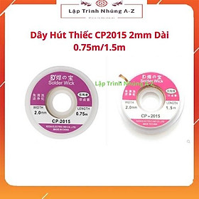 Mua  Lập Trình Nhúng A-Z  G18  Dây Hút Thiếc CP2015 2mm Dài 0.75m/1.5m