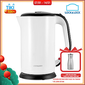 Bình Đun Siêu Tốc 2 lớp Lock&Lock EJK738WHT (1.7L) - Trắng - Hàng chính hãng