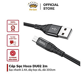 Mua Dây Sạc nhanh DU02 – Hàng Chính Hãng dây dù chống đứt chống rối cáp Sạc Nhanh 3A Dài 2M bảo hành 12 Tháng