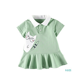 Váy Bé Gái Xoè Cotton In Hình Siêu Đáng Yêu Bello Land