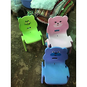 Mua Ghế dựa trẻ em hình gấu nhựa đúc ghế học bài ghế tựa lưng con nít
