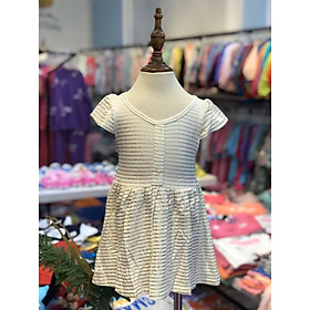Váy hoa văn cộc tay 1-8T. Vải cotton mềm mịn, thoáng mát. Thương hiệu LITIBABY