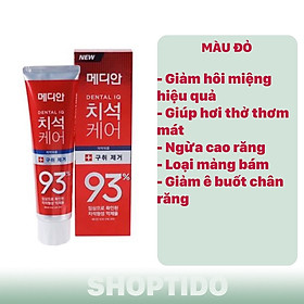 Kem Đánh Răng Giúp Trắng Răng, Giảm Ố,  Mùi Hôi, Chống Sưng Nướu Median Dental IQ 93% Toothpaste 120g