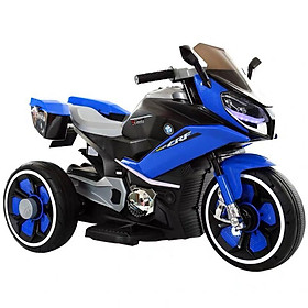 Xe máy mô tô điện 3 bánh FB618 đồ chơi cho bé dáng thể thao 2 động cơ (Trắng-Đỏ-Vàng-Xanh)
