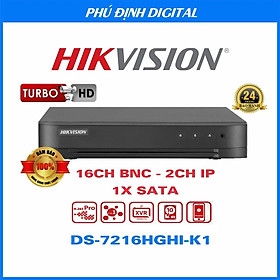 Mua ( CHÍNH HÃNG) Đầu ghi hình HDTVI 16 kênh Hikvision mã DS-7216HGHI-K1 - Hàng Chính Hãng