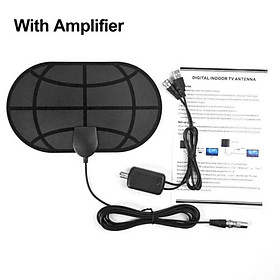 980 Miles 4K Digital HDTV Indoor TV Antenna with Amplifier Signal Booster TV Radius Surf Style:With amplifier
