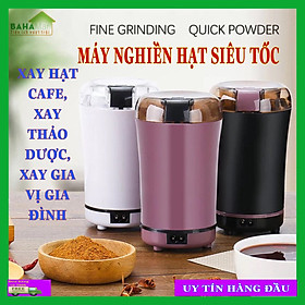 Mua MÁY NGHIỀN HẠT SIÊU TỐC - XAY HẠT CAFE  XAY THẢO DƯỢC  XAY GIA VỊ GIA ĐÌNH  có khả năng tự điều chỉnh độ mịn của bột nghiền tùy thuộc thời gian nghiền dài hay ngắn.