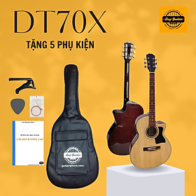 Mua Đàn guitar acoustic model DT70X có EQ 7545R cho ra âm thanh tốt dành cho bạn mới tập