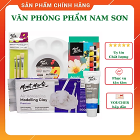 Combo đất sét tự khô và dụng cụ vẽ đầy đủ Full Bộ Mont Marte