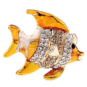 Cartoon Fish Brooch Pin Badge Novelty Bridal Wedding Jewelry Scarf Clips