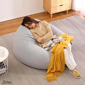 Mua Ghế Lười Hạt Xốp 3ii Home Hoàn Hảo Cho Người Lớn Và Trẻ Em Thoải Mái Nhẹ Nhàng Êm Ái Màu Xám Size M 80x100cm L 100x120cm XL 120x130cm