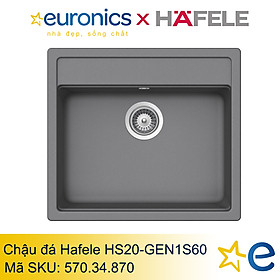 Mua CHẬU ĐÁ HAFELE HS20-GEN1S60 MÀU XÁM/570.34.870 - HÀNG CHÍNH HÃNG