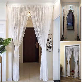 Mua Rèm cửa vải voan xốp hoạ tiết hoa sang trọng