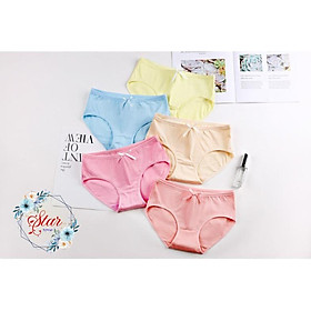 Quần Lót Nữ Cotton Nơ Bông Eo Thấp F01