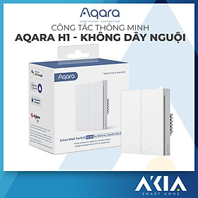 Mua Công tắc thông minh Aqara H1 hình vuông - Không Dây Nguội - Hàng Chính Hãng