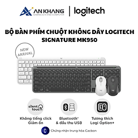 Bộ bàn phím chuột không dây Logitech Signature MK950 - Hàng Chính Hãng