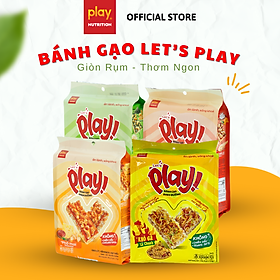 Bánh gạo dinh dưỡng PLAY Let’s play - Bánh gạo lứt ngũ cốc, bánh ăn vặt healthy - 1 túi