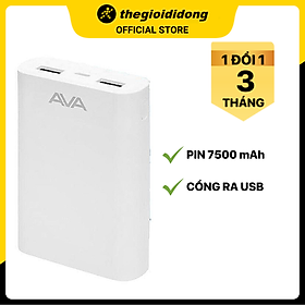 Mua Pin sạc dự phòng 7.500 mAh AVA LJ JP195 - Hàng chính hãng