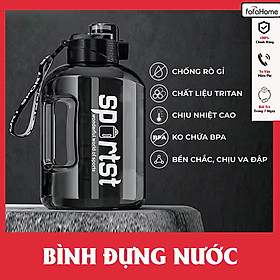 Bình Đựng Nước Chịu Nhiệt Độ Cao 1.7L Và 2.7L Dáng Thể Thao Có Tay Cầm Phong Cách Trẻ Trung Bằng Nhựa