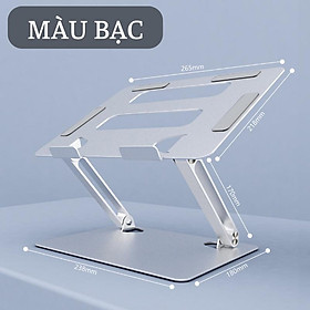 Mua Kệ Đỡ Máy Tính  Giá Đỡ Laptop Nhôm  Kèm Túi Đựng Thiết Kế Nhỏ Gọn Tản Nhiệt Máy Tính Tùy Chỉnh Độ Cao - B:Bạc