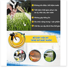 Mua Bộ vòi xịt tăng áp lực nước dây dài 15 mét