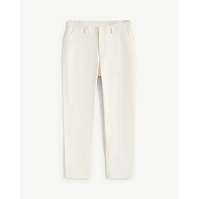 Quần kaki nam đính nhãn kim loại Form Slim cropped - ROUTINE 10S25PCA002