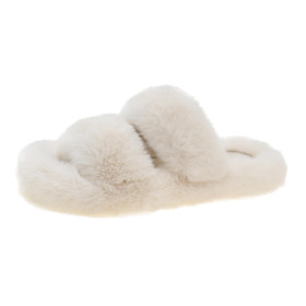 Women's Plush Slippers Lady Anti Skid House Shoes Winter Slippers Fuzzy - 42