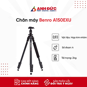 Chân máy cho máy ảnh Benro A150EXU - Tải trọng 2kg - Hàng chính hãng