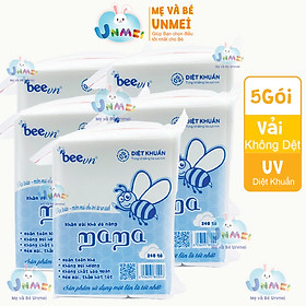 Combo 5 bịch khăn vải khô đa năng Mama (bịch 240 tờ)