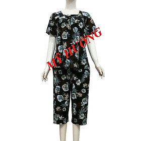 (40kg - 80kg) Đồ Bộ Mặc Nhà, Đồ Bộ Nữ Quần Lửng Tay Ngắn Tole (Lanh) mềm mại thoáng mát k nhăn