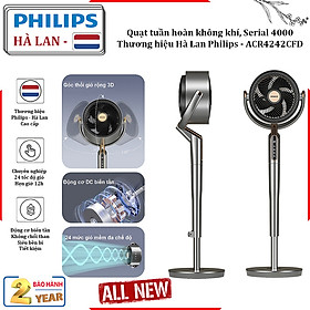 HÀNG CHÍNH HÃNG - Quạt tuần hoàn không khí Serial 4000, động cơ biến tần cao cấp. Thương hiệu Hà Lan nổi tiếng Philips - ACR4242CFD