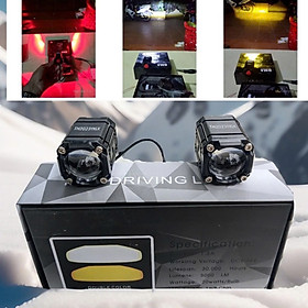 Đèn Trợ Sáng Bi Cầu 2 Màu Cốt Pha, Mẫu Mới Hàng VIP - Bản Đặc Biệt 4 Chế Độ: Ánh Sáng Đỉnh Cao