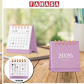 Lịch Bàn Teen Mini 2026 - Size XS - Linh Lan - Mẫu 6