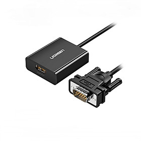 Bộ chuyển đổi VGA sang HDMI + Audio 3.5mm dài 30cm UGREEN 60814- Hàng chính hãng