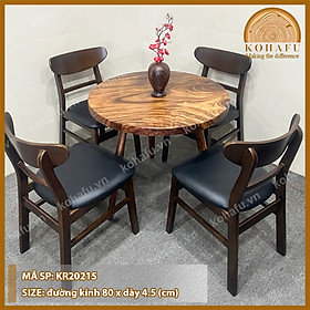 Mua Mặt Bàn Tròn Gỗ Me Tây KOHAFU Đường Kính 80cm - HÀNG Y HÌNH