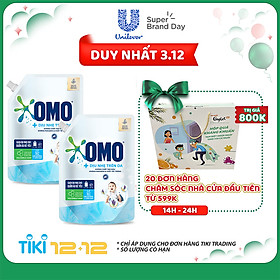 Combo 2 Túi Nước Giặt OMO Dịu Nhẹ Trên Da 2.0kg