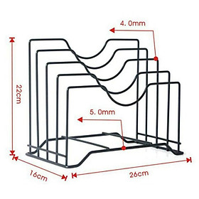 Mua KỆ GÁC VUNG NỒI CHẢO HOẶC DAO THỚT ĐA NĂNG BẰNG SẮT TIỆN DỤNG