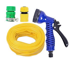 Bộ dây vòi xịt tưới cây, rửa xe 15M (cút nhựa nối nhựa xanh) 206843 TL