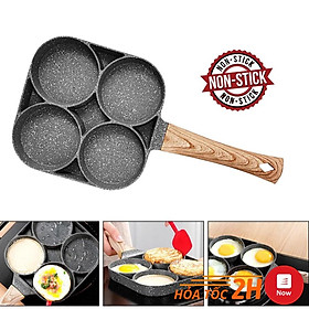 Mua Chảo Vân Đá Chiên Trứng Ốp La 4 Ngăn Tiện Dụng - Chảo Chiên Trứng Làm Bánh 4 Ô Chống Dính Dùng Cho Mọi Loại Bếp