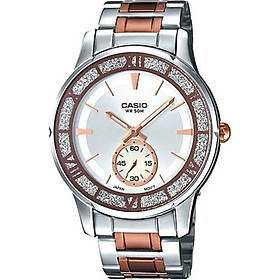 Đồng hồ nữ dây thép không gỉ casio LTP-E135RG-7AVDF