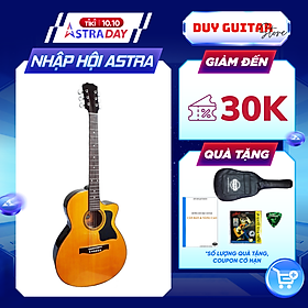 Mua Đàn guitar acoustic DT70 màu vàng dáng A khuyết cần đàn có ty âm tốt ghitar đệm hát dành cho bạn mới tập Duy Guitar tặng 4 phụ kiện