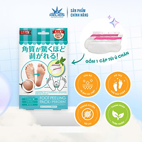 Túi ủ tẩy tế bào chết, dưỡng ẩm chân PERORIN (Mint) - Nhật Bản - Chính hãng - Hộp 1 túi 
