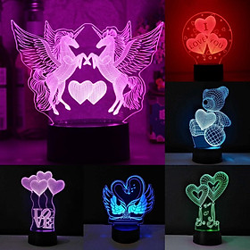 Mua Đèn ngủ để bàn 3D THAY ĐỔI 16 MÀU  nhiều mẫu mã và là món quà ý nghĩa cho bạn bè  người thân
