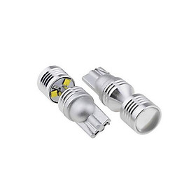 One Pair T10 W5W 501 194 White LED Car Sidelight Interior Number Plate Light Bulb